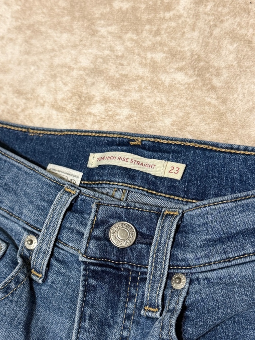 Levi’s 724 High Rise Straight Jeans Size 23 - Picture 3 of 4